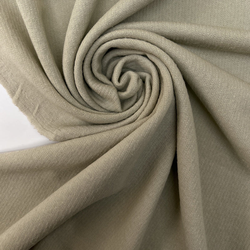 Cotton Wool Knitted Fabric Gray Green