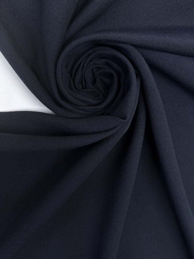 Viscose Cotton Crepe Blue