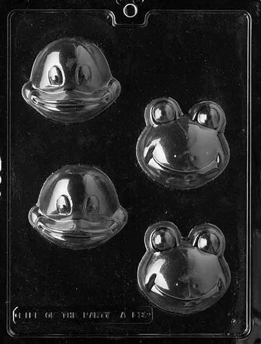 Frog & Duck Faces Chocolate Mold - LPA118
