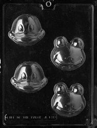 Frog & Duck Faces Chocolate Mold - LPA118