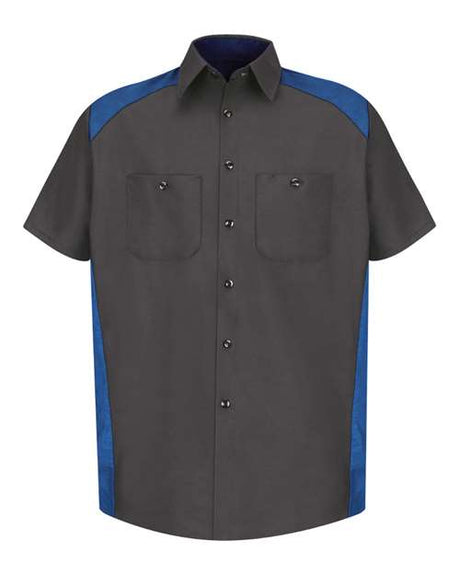 Red Kap Men's Tall Short Sleeve Motorsports Shirt