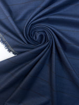 Blue Black Stretch Twill Fabric