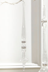 Finial Glass Jewel Ornament 12 Inch Christmas Decor