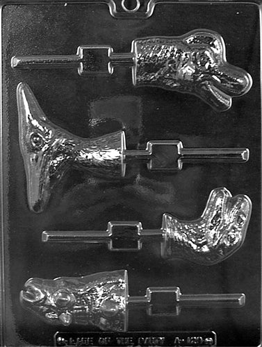 Dinosaur Heads Lolly Chocolate Mold - LPA129