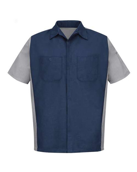 Red Kap Men's Tall Short Sleeve Automotive Crew Shirt