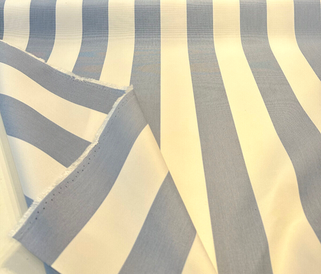 Explorer Sunbrella Acrylic Fabric - Air Blue Stripe, 54" Width (1 Yard)