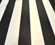 Explorer Sunbrella Black Stripe Sunbrella Acrylic Fabric - Black And White Stripe, 54" Width (1 Yard)