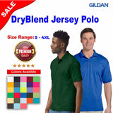 Gildan® DryBlend Short Sleeve Jersey Polo