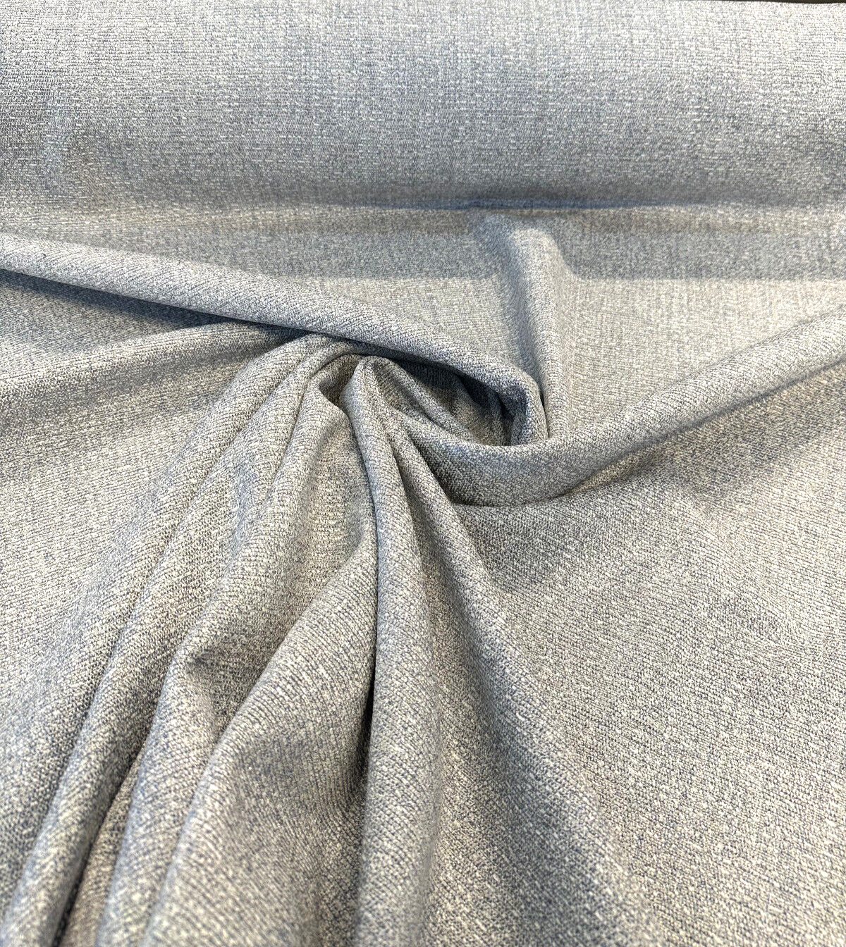 Viscaya Mist Blue Chenille Upholstery Fabric - Light Blue Mist With Hints Of White, 54" Width (By The Yard)