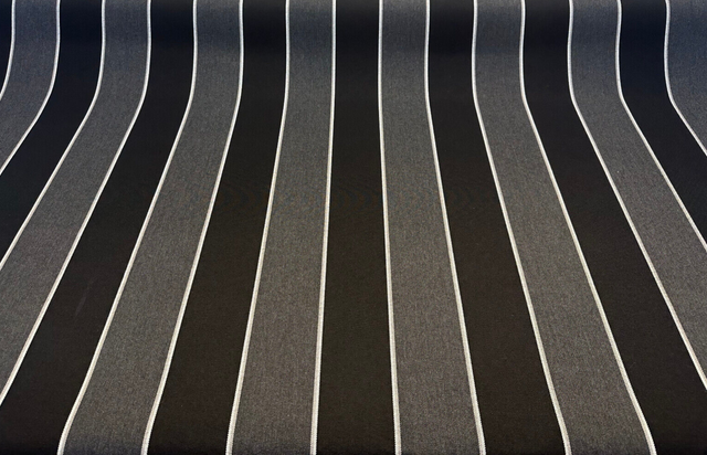 Sunbrella Peyton Granite Acrylic Fabric - Granite Black Stripe, 54" Width, 56075-0000 (1 Yard)