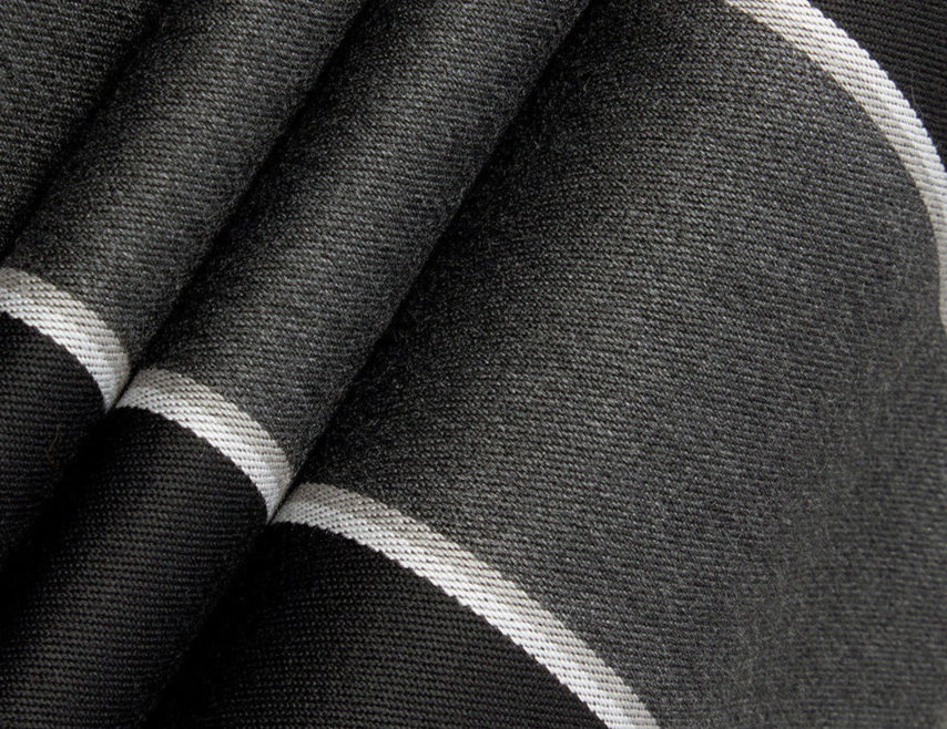 Sunbrella Peyton Granite Acrylic Fabric - Granite Black Stripe, 54" Width, 56075-0000 (1 Yard)