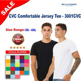 BELLA + CANVAS® CVC Comfortable Crewneck Short Sleeve Jersey Tee