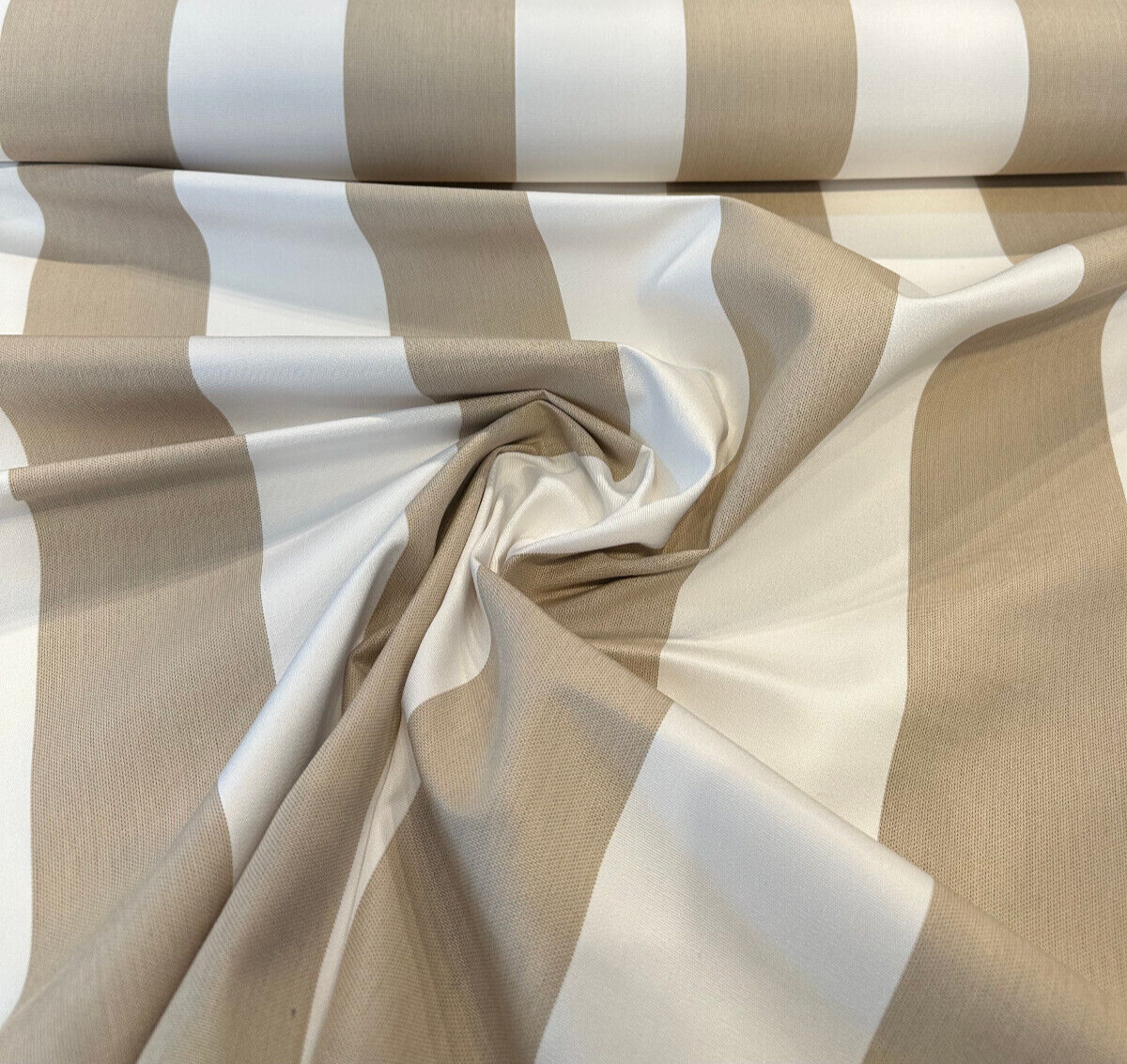 Explorer Sunbrella Acrylic Fabric - Beige Sand Stripe, 54" Width (1 Yard)