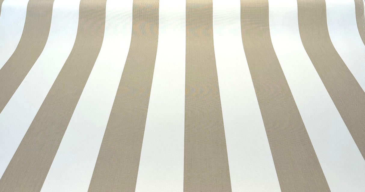 Explorer Sunbrella Acrylic Fabric - Beige Sand Stripe, 54" Width (1 Yard)