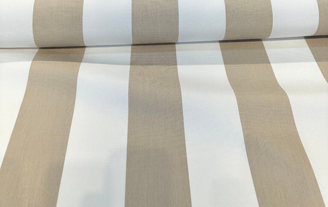 Explorer Sunbrella Acrylic Fabric - Beige Sand Stripe, 54" Width (1 Yard)