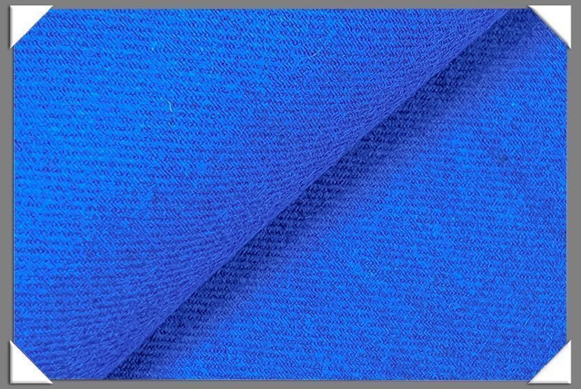 Royal Blue Wool Blend Flannel Fabric - Royal Blue, Wool Blend Flannel Fabric, 58/60" Wide (1 Yard)