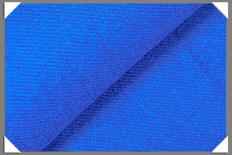 Royal Blue Wool Blend Flannel Fabric - Royal Blue, Wool Blend Flannel Fabric, 58/60" Wide (1 Yard)