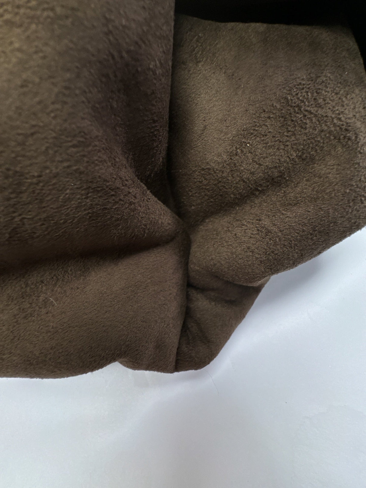 Faux Fur Blend Bonded Brown