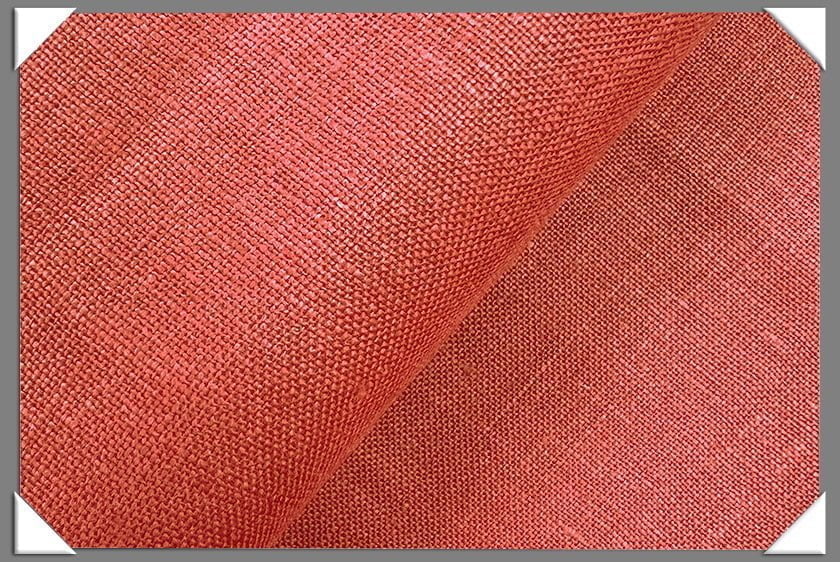 Ginger/Orange Linen Fabric - Ginger/Orange, 58/60" Width