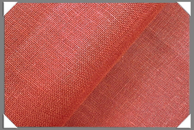 Ginger/Orange Linen Fabric - Ginger/Orange, 58/60" Width