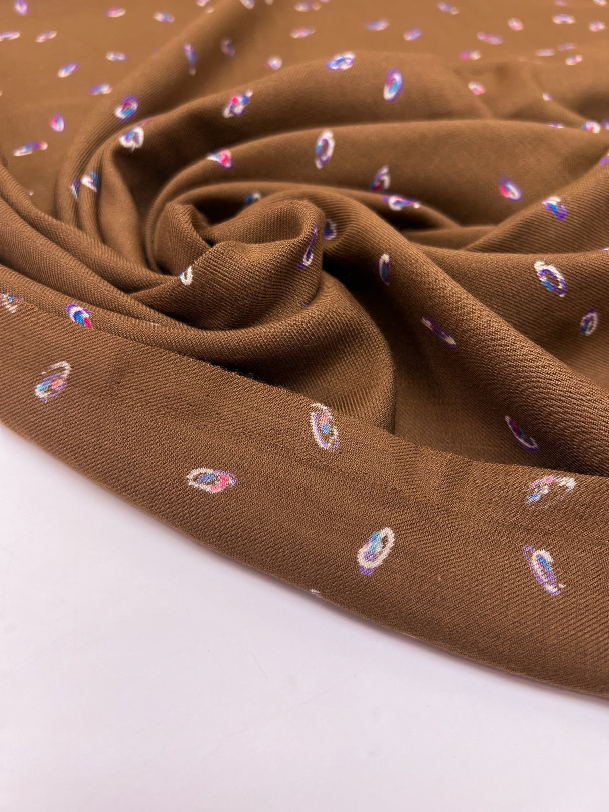 Acrylic Twill Multicolour Abstract Print