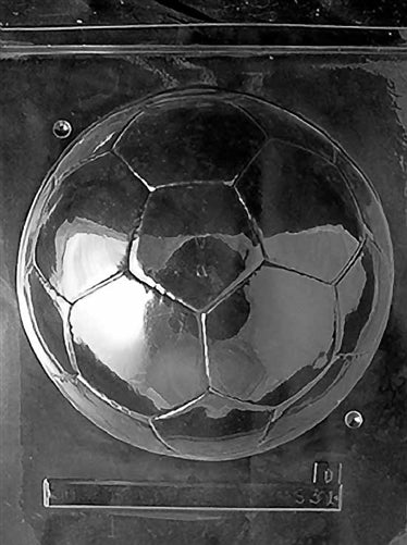 3D Large Soccer Ball Chocolate Mold - Back