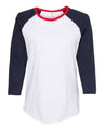 Women's Baseball Fine Jersey Three-Quarter Sleeve Tee