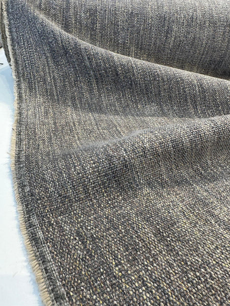 Bolzano Chenille Tweed Upholstery Fabric - Pepper, 56" Width (1 Yard)