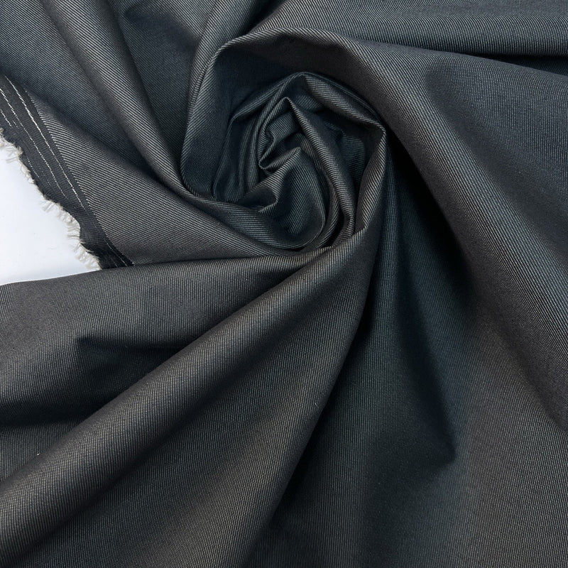 Cotton Wool Twill Gray Black
