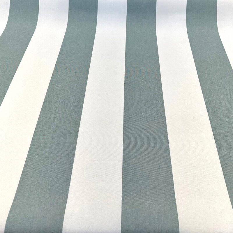 Explorer Sunbrella Acrylic Fabric - Spa Blue Stripe, 54" Width (By The Yard)