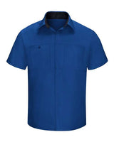 Red Kap Men's Performance Plus Short Sleeve Shirt With OilBlok Technology