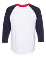 LAT Men's Baseball Fine Jersey Three-Quarter Sleeve Tee
