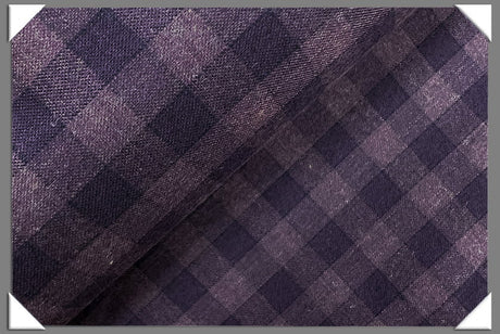 Purple Italian Cotton Shirting Fabric - Purple Cotton Shirting Fabric, 58/60" Width
