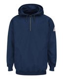 Bulwark Men's Flame Resistant Quarter-Zip Hooded Sweatshirt