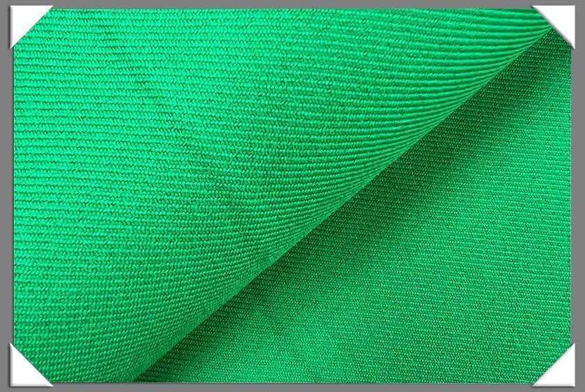 Green Vegan Gabardine Polyester Gabardine Fabric - Green, 60" Width