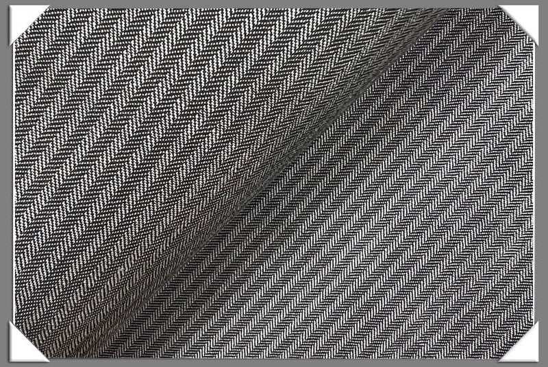 Grey Morning Stripe 100 Percent Wool Fabric - Grey Stripe, 58/60" Width
