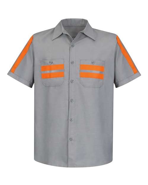 Red Kap Men's Enhanced Visibility Industrial Work Shirt