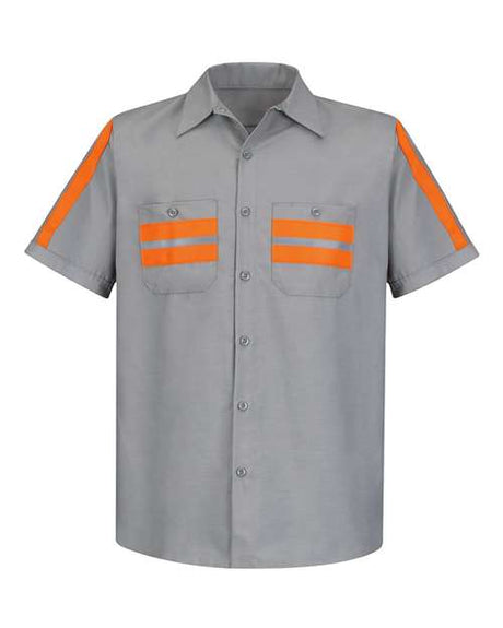 Men's Tall Enhanced Visibility Industrial Work Shirt