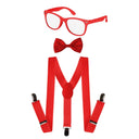 Neon Suspender, Bowtie, Sunglasses Accessory Set - Toddlers