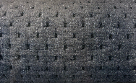 Industry Iron Thick Tufted Quilted Italian Upholstery Fabric - Gray Tufted Quilted, 54" Width (1 Yard)