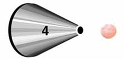 Wilton Standard Round Piping Decorating Tip #4
