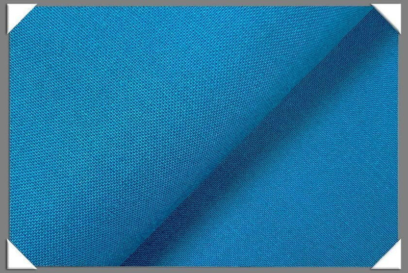Machine Washable Teal Tropical Wool Blend Fabric - Teal Tropical, 58/60" Width