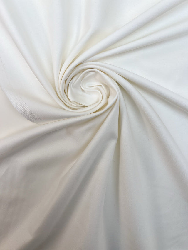 Cotton Plain Weave White Casualwear Fabric