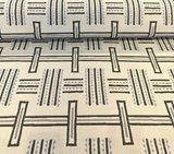Sunbrella Tolson Viridian Solution Dyed Acrylic Fabric - Green, Blue, Gray Contemporary Geometric Print, 54" Width (1 Yard)