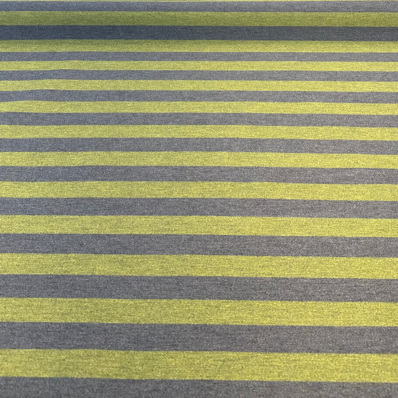 Shout Solution Dyed Acrylic Fabric - Leaf Green Stripe, 54" Width (1 Yard)