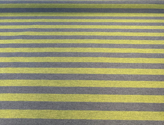 Shout Solution Dyed Acrylic Fabric - Leaf Green Stripe, 54" Width (1 Yard)