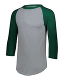 Jersey de béisbol de manga tres cuartos para jóvenes