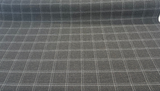 Sunbrella Hunt Raven ReTweed Collection Solution Dyed Acrylic Fabric - Black Checks, 54" Width (1 Yard)