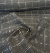 Sunbrella Hunt Raven ReTweed Collection Solution Dyed Acrylic Fabric - Black Checks, 54" Width (1 Yard)