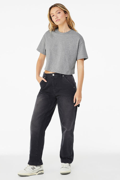 Image 1: Bella Canvas Women's Short Sleeve Jersey Crop TeeImage 2: Women's soft jersey crop t-shirtImage 3: Trendy short sleeve crop topImage 4: Blank women's crop tee for printingImage 5: Lightweight Bella Canvas fashion apparelImage 6: Comfortable summer crop shirt